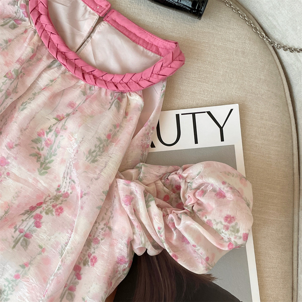 【tops】ノースリーブシフォンブラウスG22395