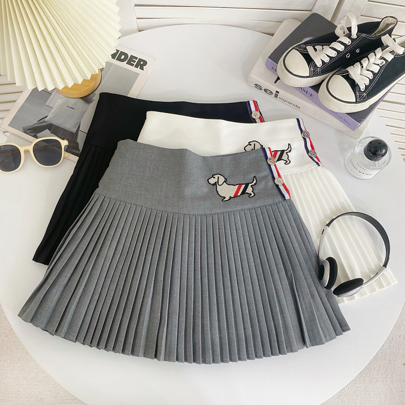 【bottoms】AラインプリーツスカートG22415