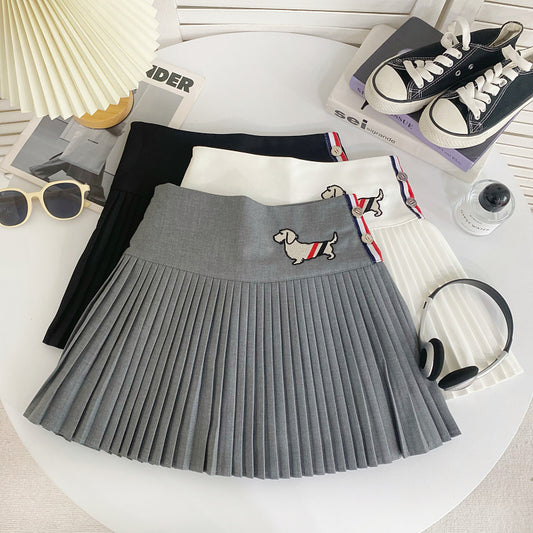 【bottoms】AラインプリーツスカートG22415