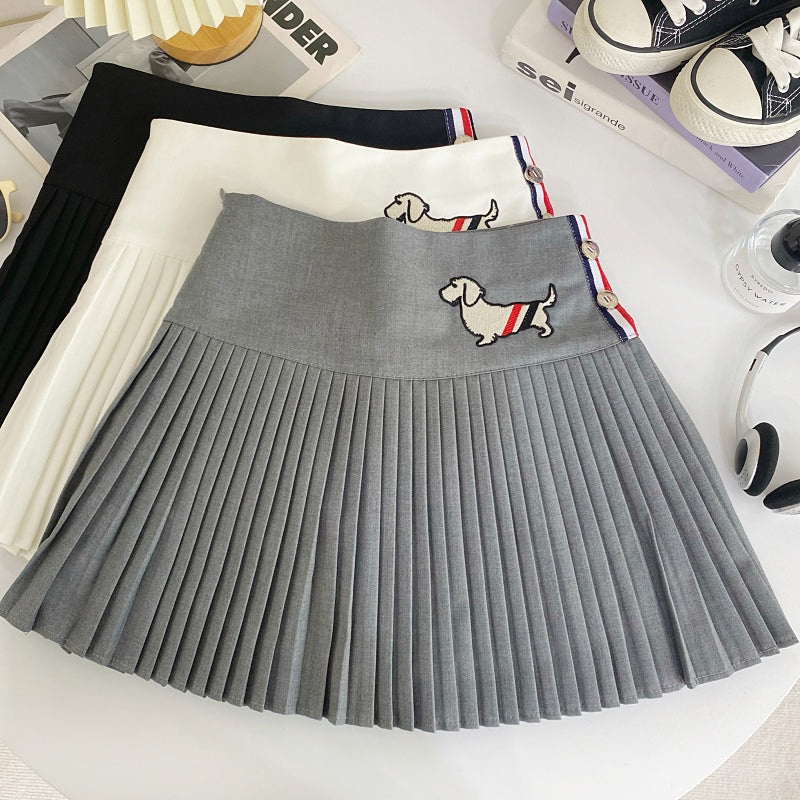 【bottoms】AラインプリーツスカートG22415