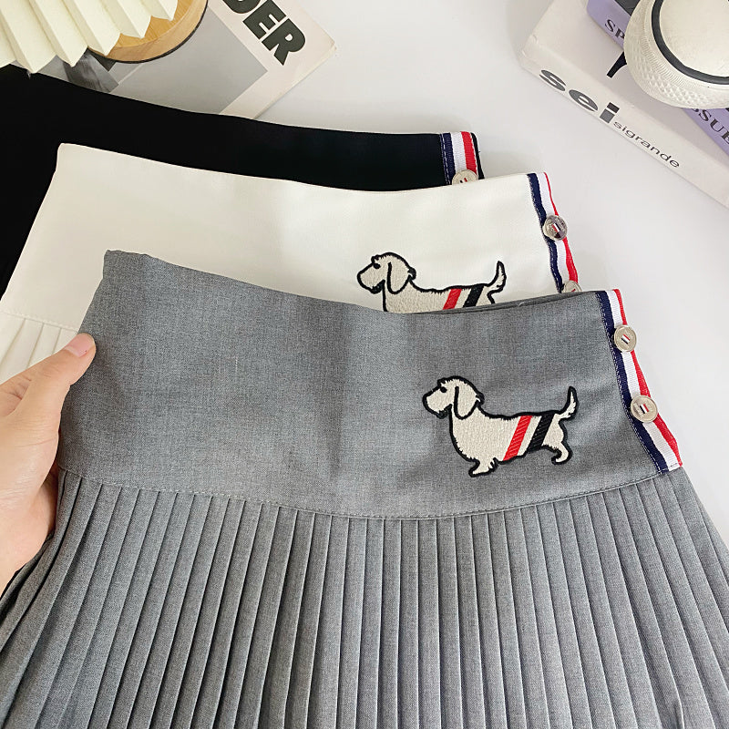 【bottoms】AラインプリーツスカートG22415