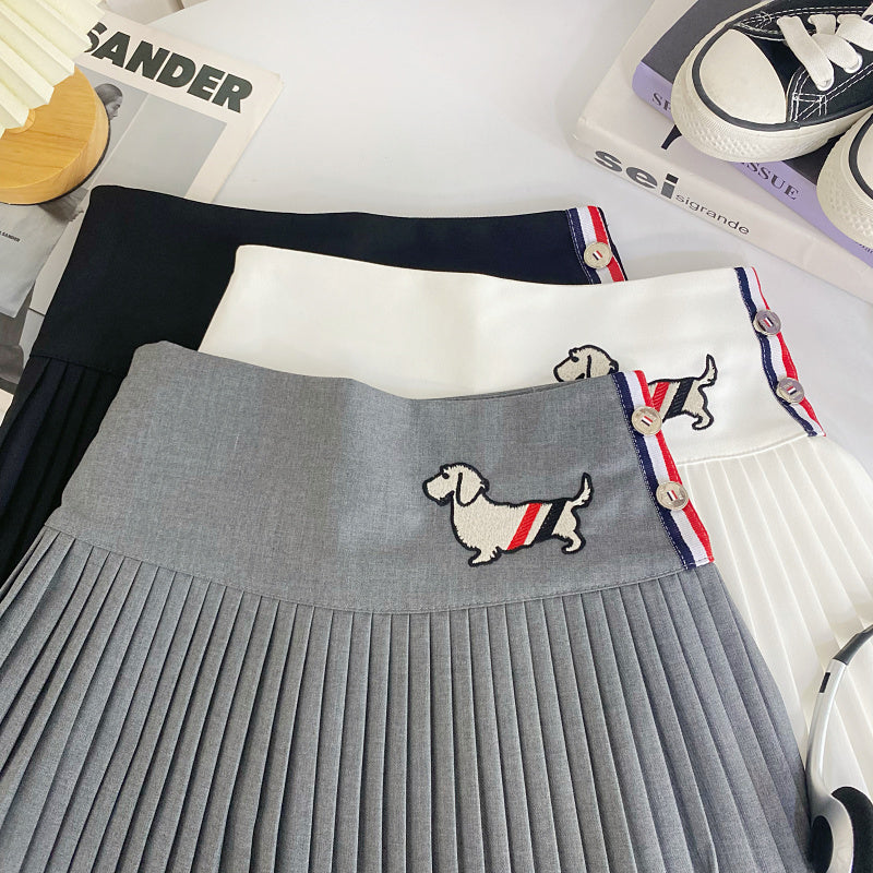 【bottoms】AラインプリーツスカートG22415