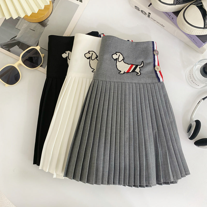 【bottoms】AラインプリーツスカートG22415