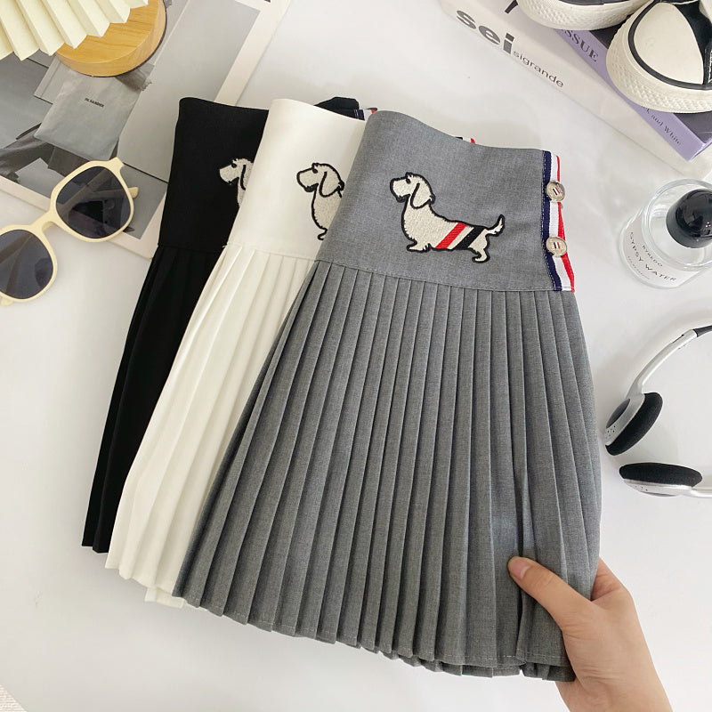 【bottoms】AラインプリーツスカートG22415