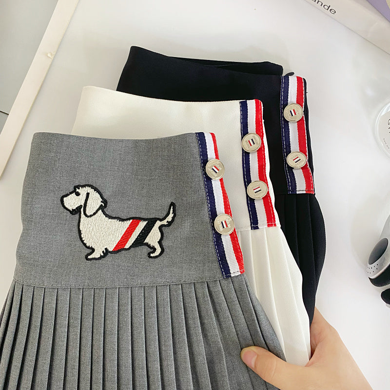 【bottoms】AラインプリーツスカートG22415