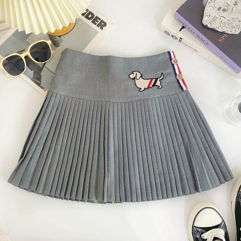 【bottoms】AラインプリーツスカートG22415