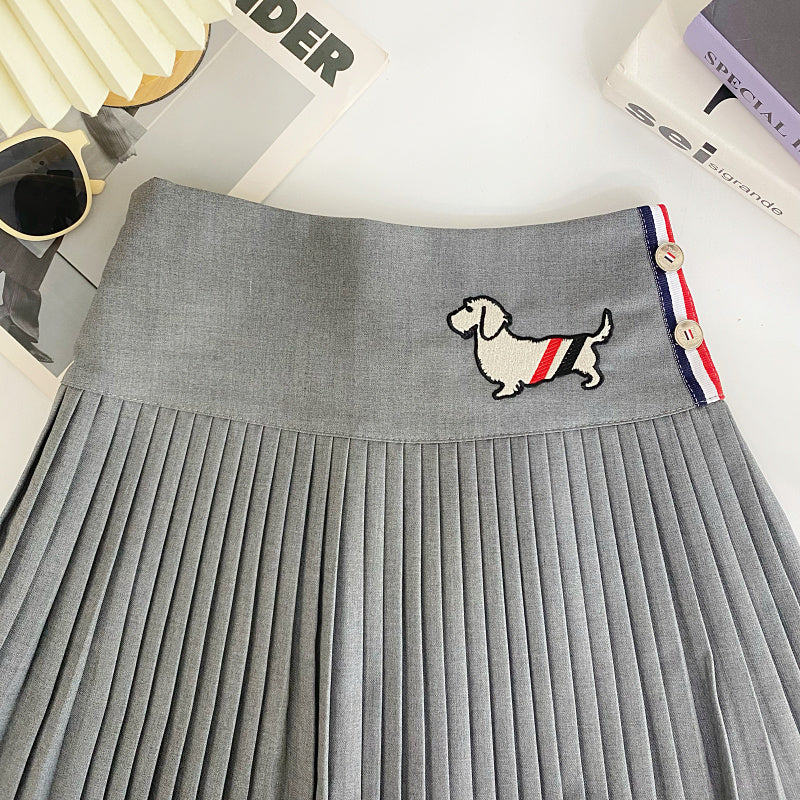 【bottoms】AラインプリーツスカートG22415