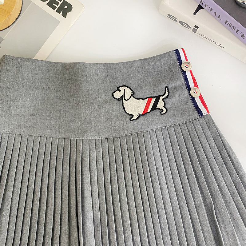 【bottoms】AラインプリーツスカートG22415