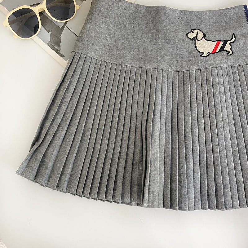 【bottoms】AラインプリーツスカートG22415