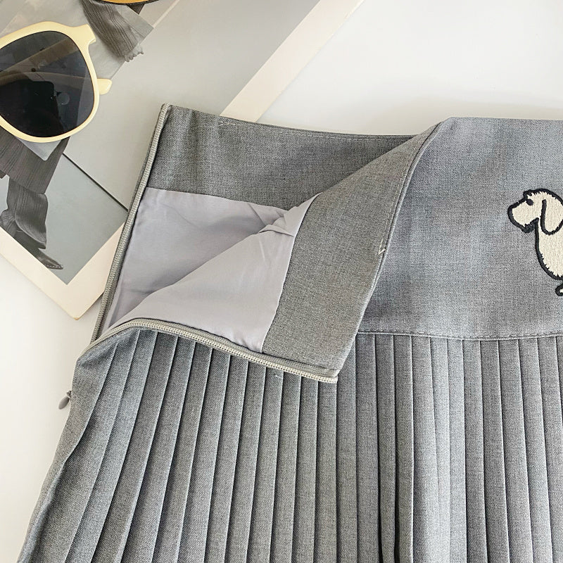 【bottoms】AラインプリーツスカートG22415