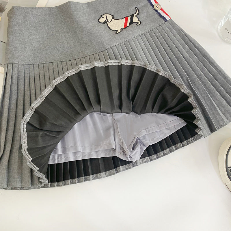 【bottoms】AラインプリーツスカートG22415