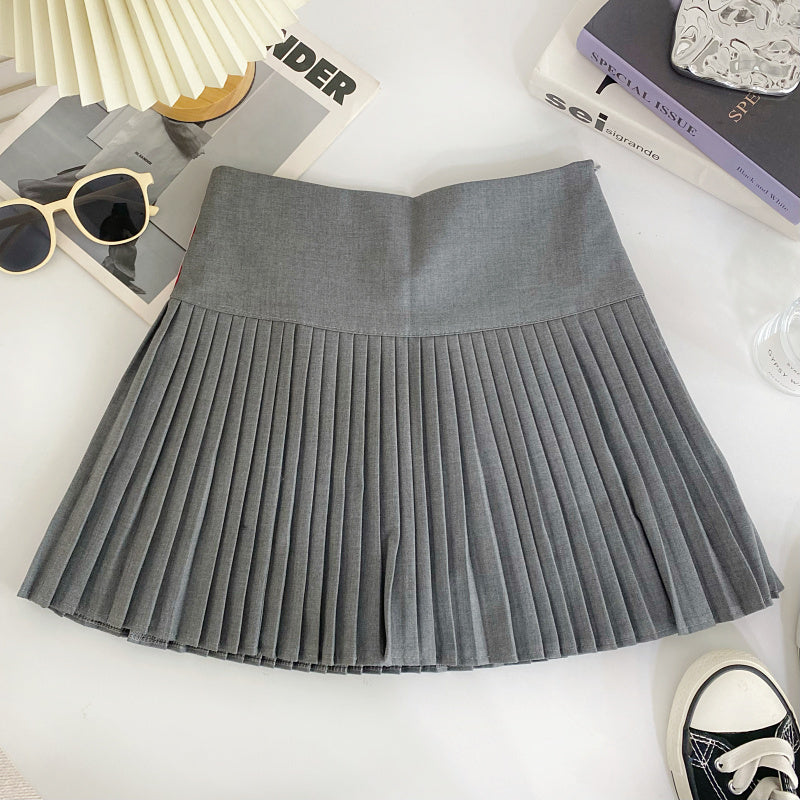 【bottoms】AラインプリーツスカートG22415