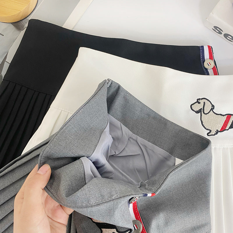 【bottoms】AラインプリーツスカートG22415