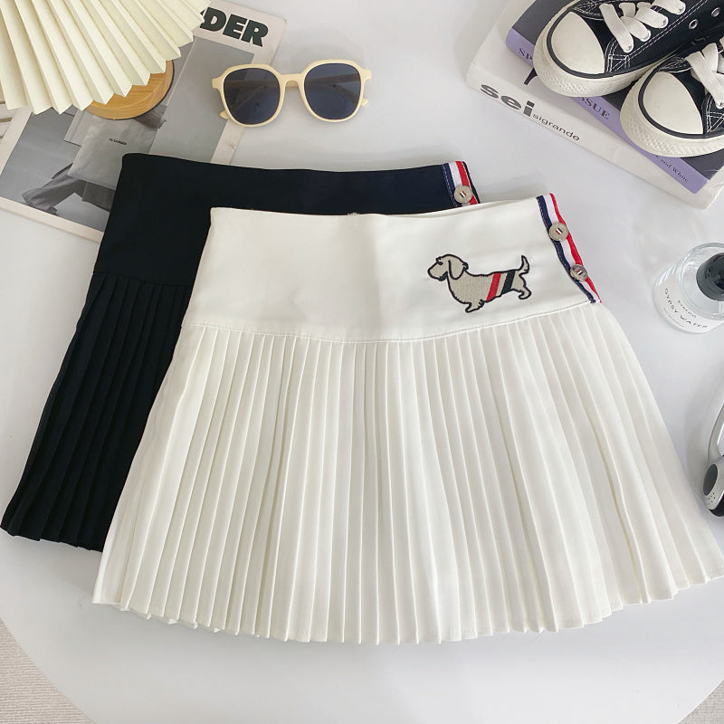 【bottoms】AラインプリーツスカートG22415