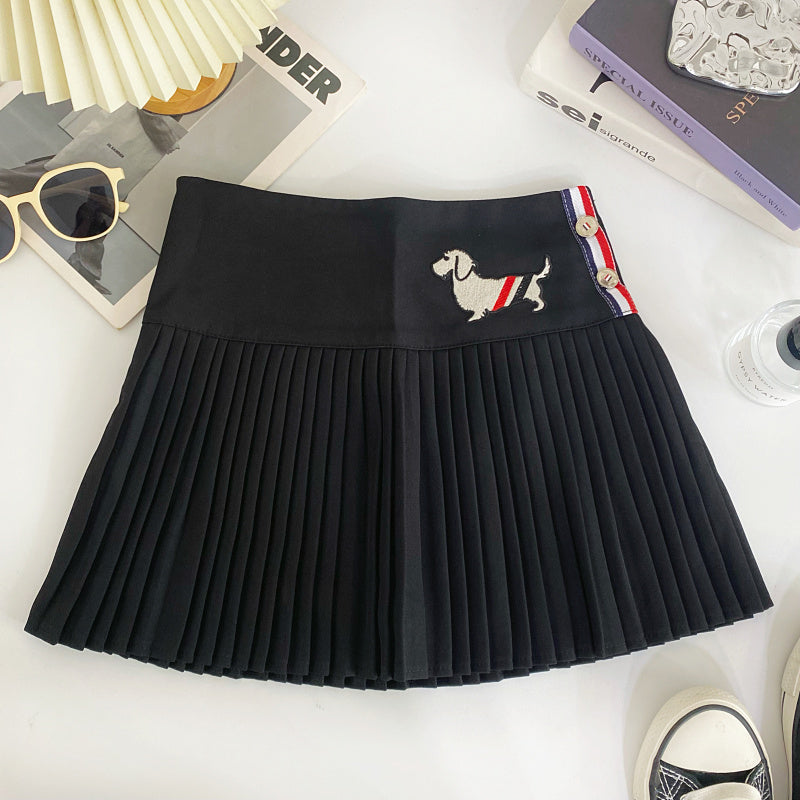 【bottoms】AラインプリーツスカートG22415