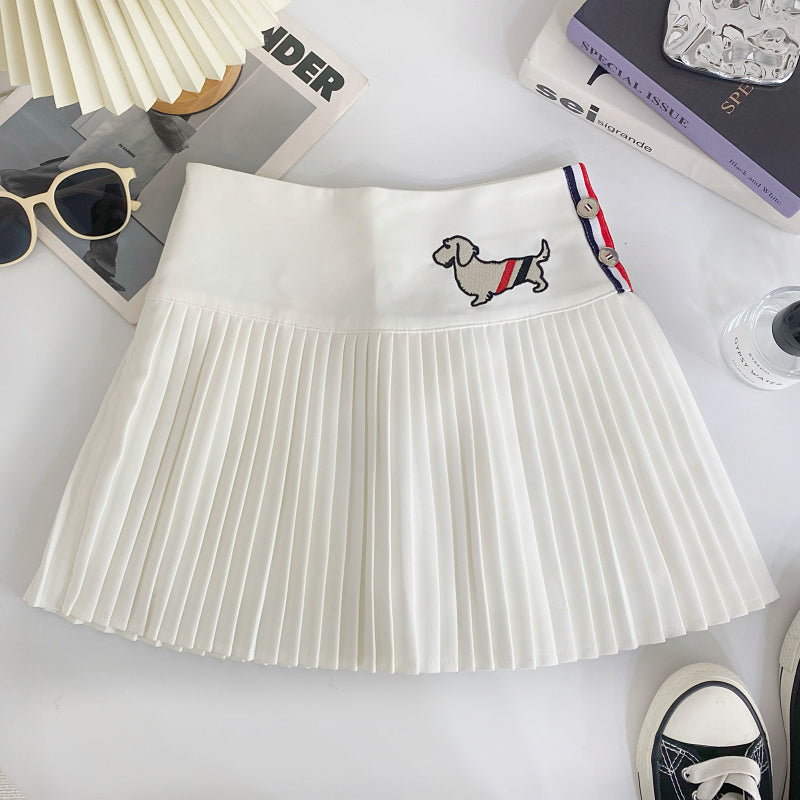 【bottoms】AラインプリーツスカートG22415