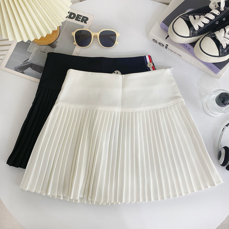 【bottoms】AラインプリーツスカートG22415