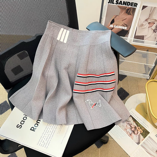 【bottoms】ニットプリーツスカートG22417