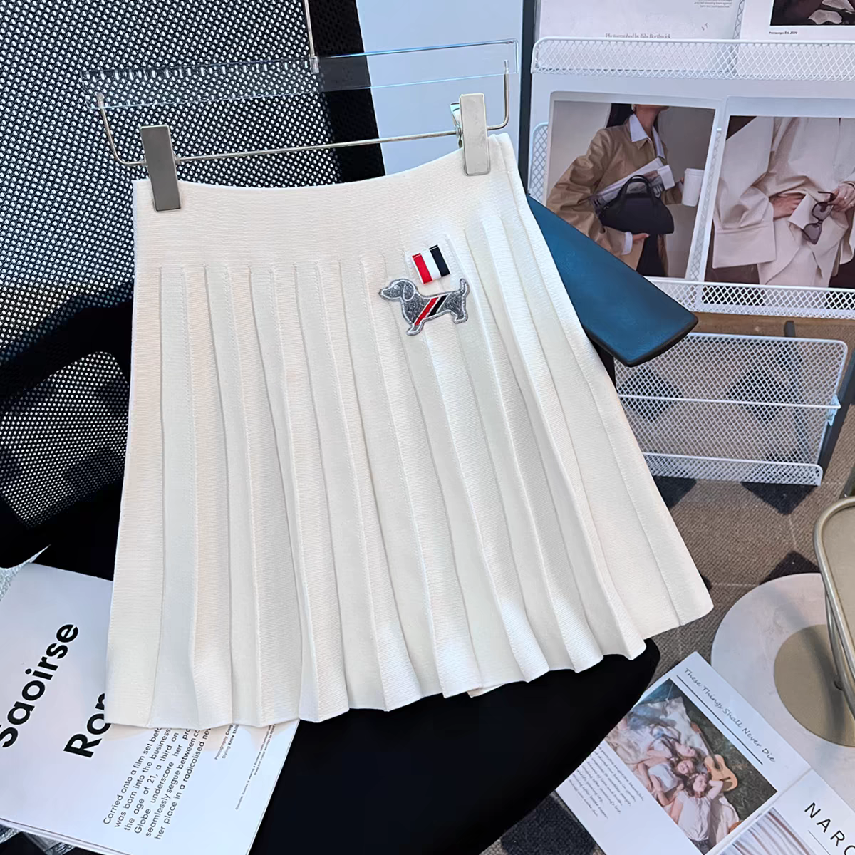 【bottoms】AラインニットスカートG22418