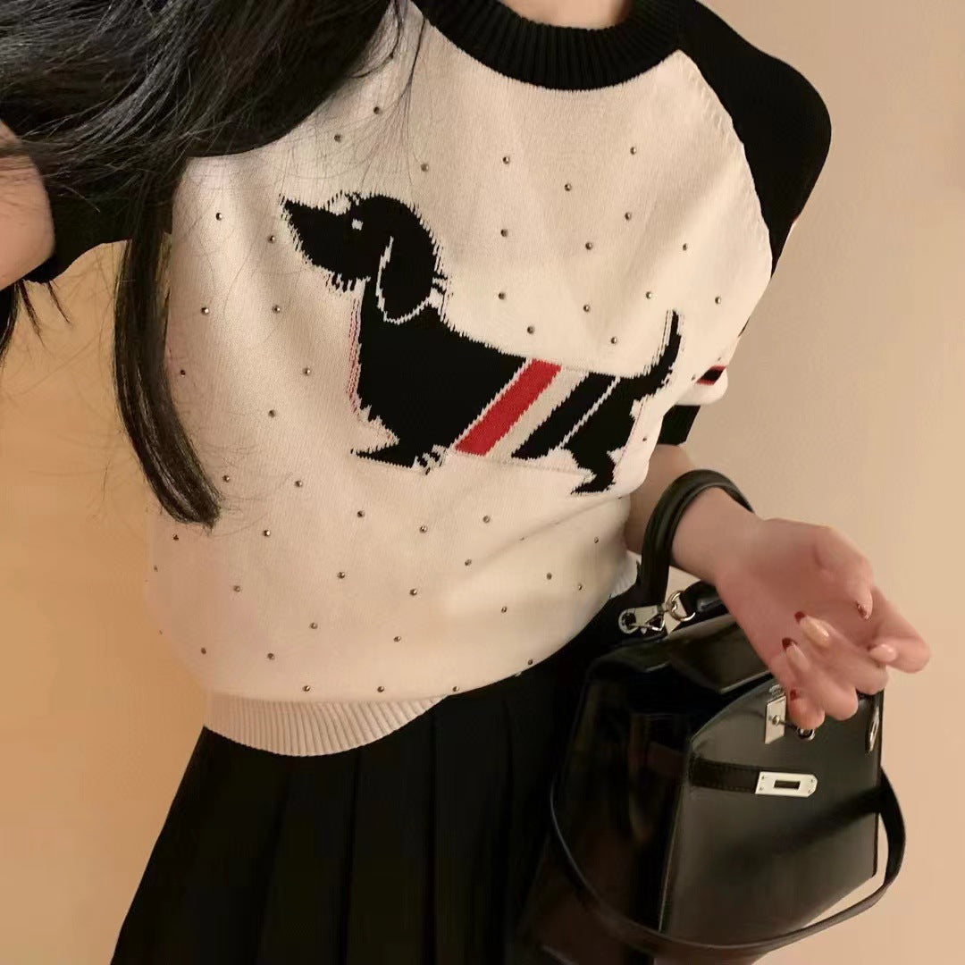 【tops】薄手ニットトップスG22419