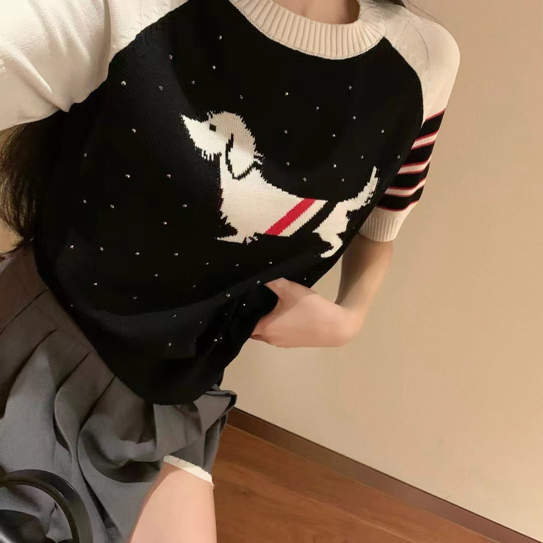 【tops】薄手ニットトップスG22419