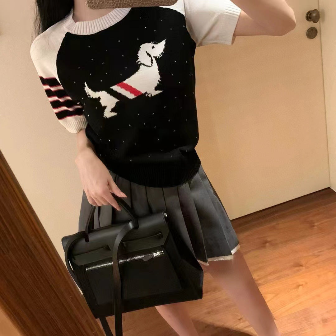 【tops】薄手ニットトップスG22419