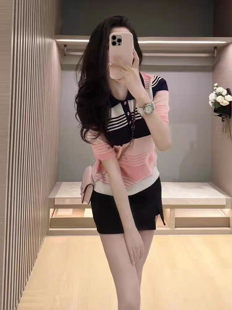 【tops】薄手ニットトップスG22422