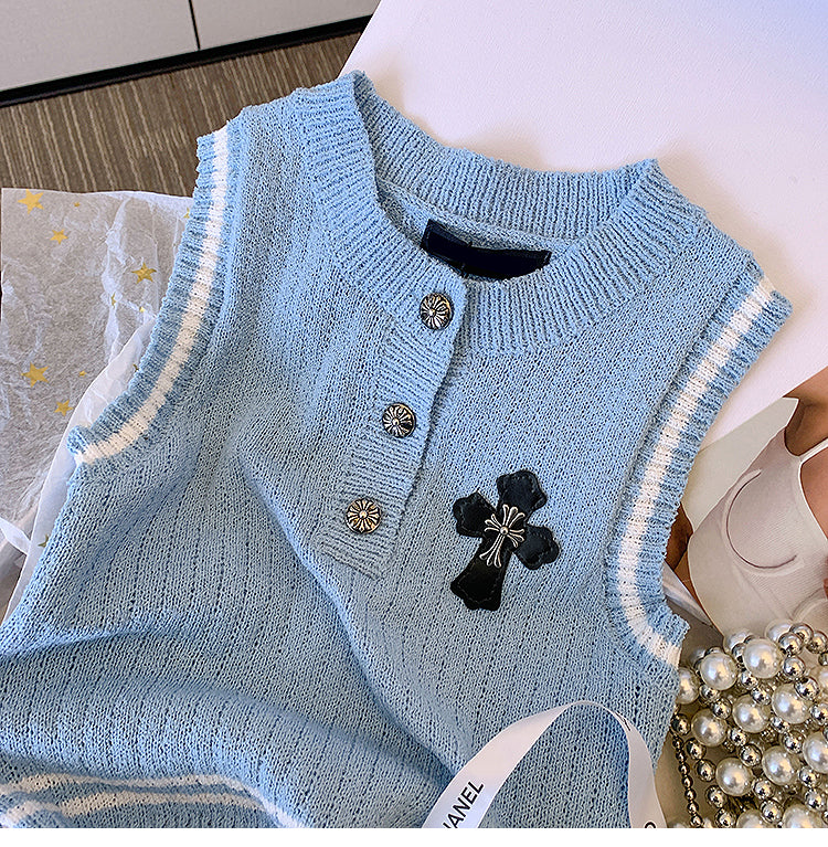 【tops】ニットチョッキG22425