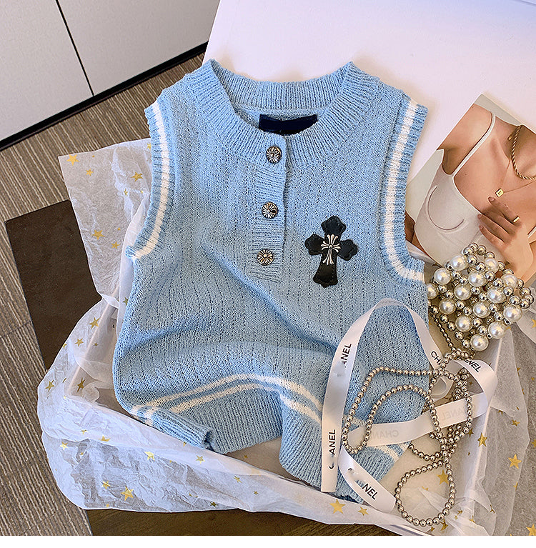 【tops】ニットチョッキG22425