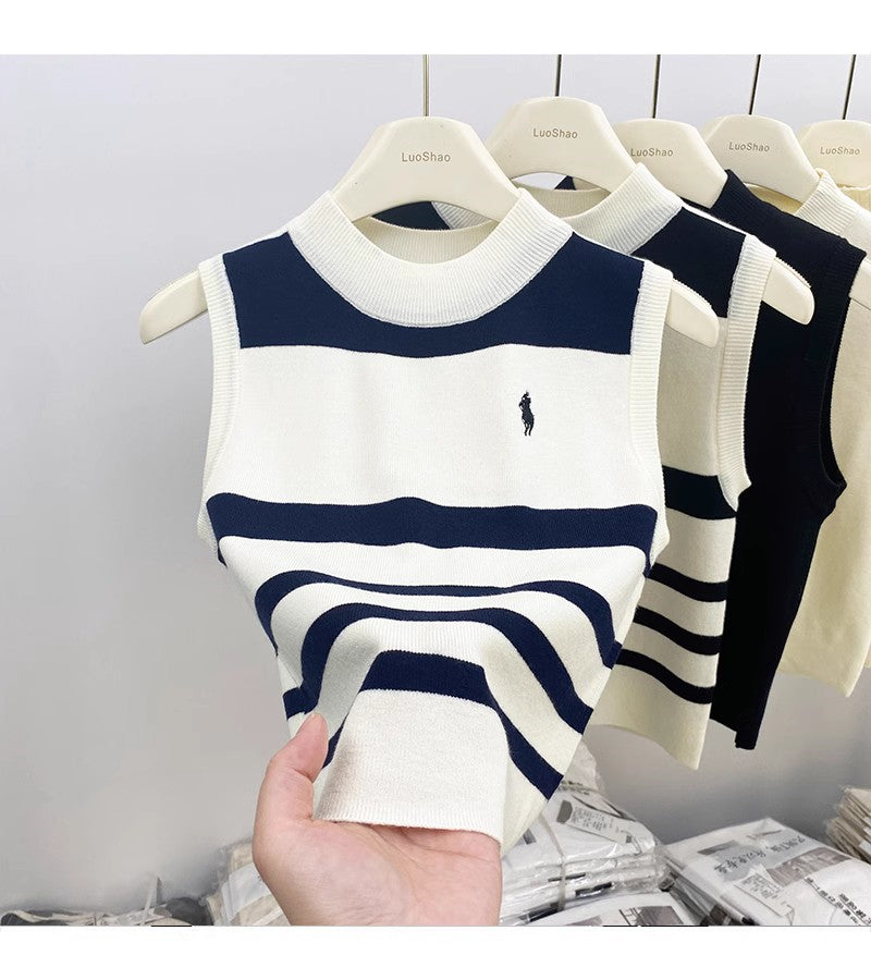 【tops】ノースリーブニットタンクトップG22427