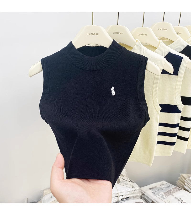 【tops】ノースリーブニットタンクトップG22427