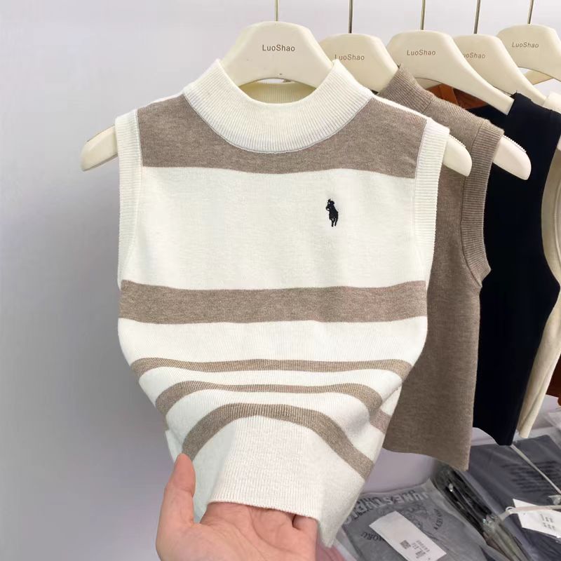 【tops】ノースリーブニットタンクトップG22427