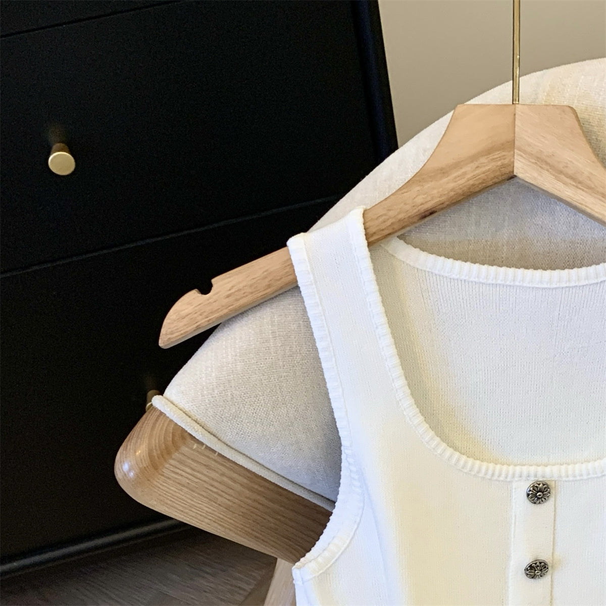 【tops】ノースリーブニットタンクトップG22428