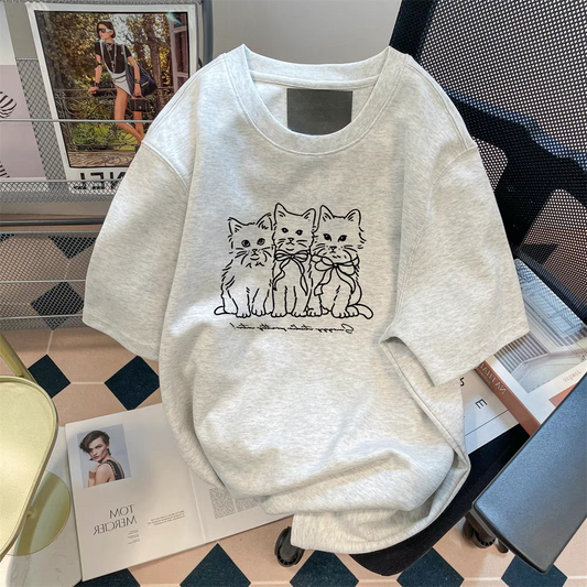 【tops】プリントTシャツG22433