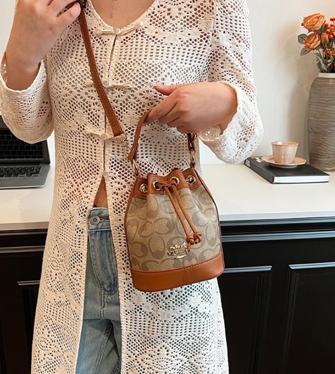 【小物】2wayバケツ型バッグF7786