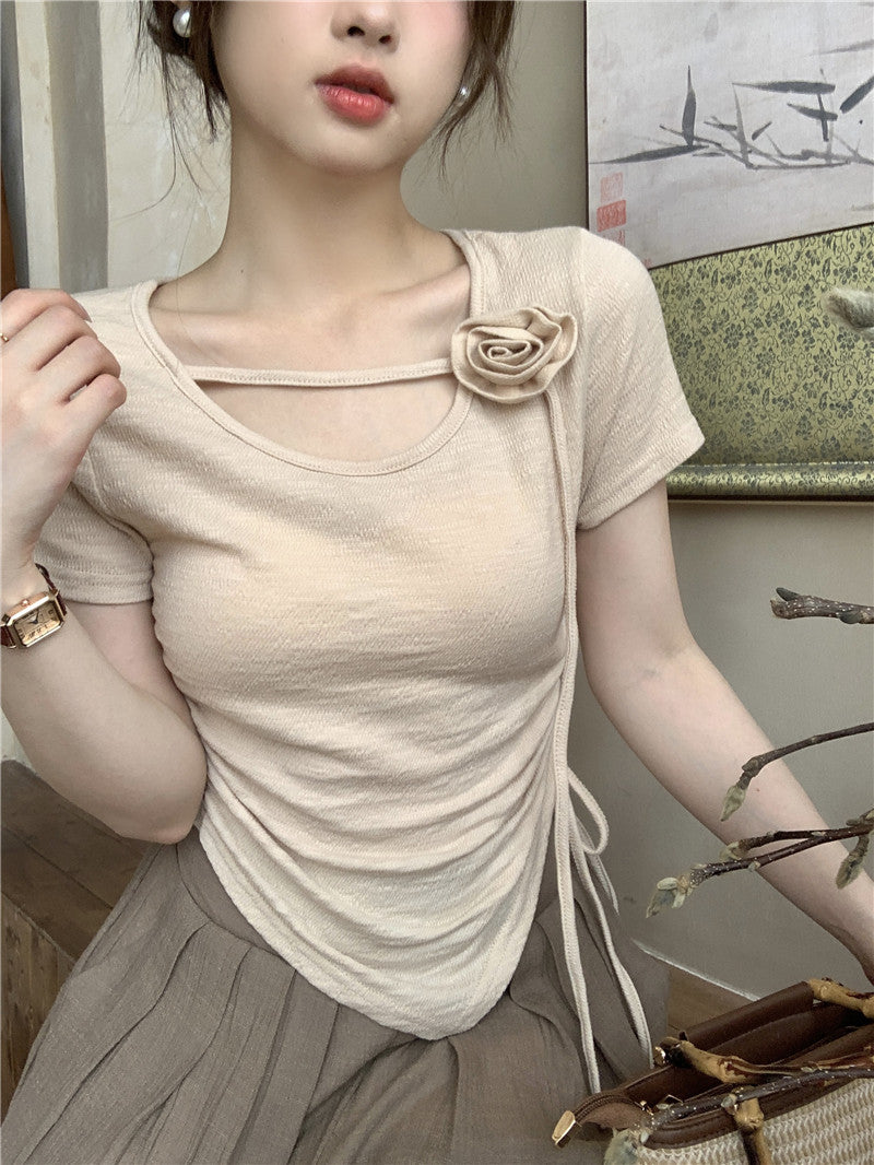 【tops】体型カバーTシャツG22436