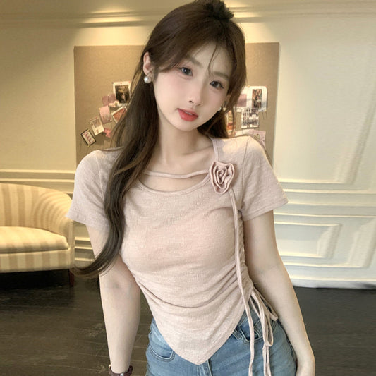 【tops】体型カバーTシャツG22436