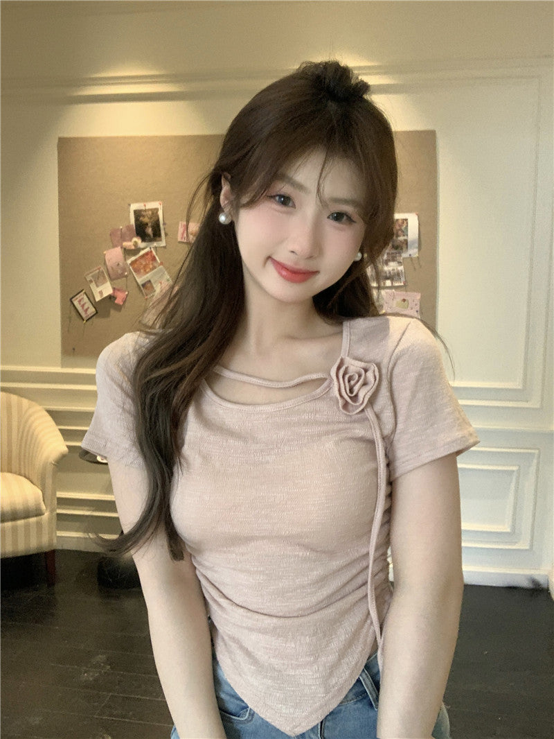 【tops】体型カバーTシャツG22436