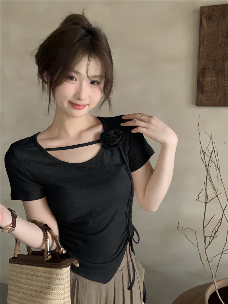 【tops】体型カバーTシャツG22436