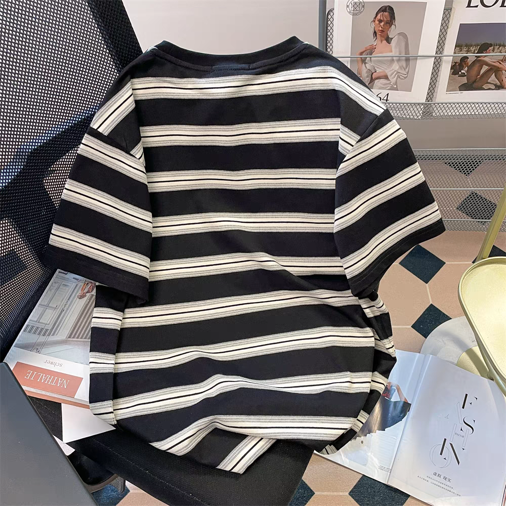 【tops】ストライプ柄TシャツG22444