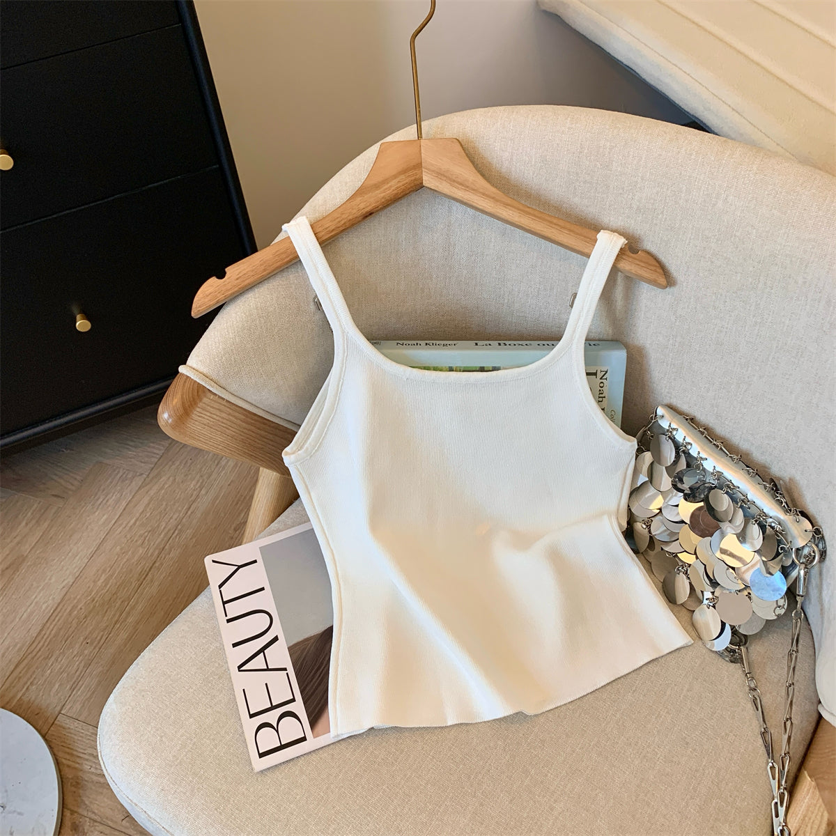 【tops】ニットキャミソールG22448