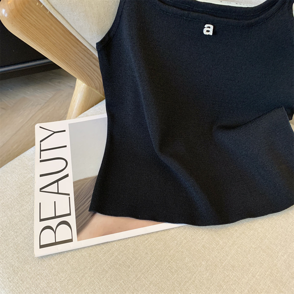 【tops】ニットキャミソールG22448