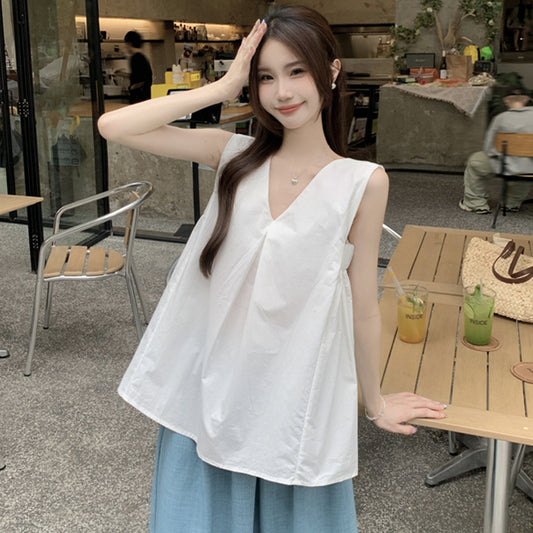 【tops】VネックノースリーブタンクトップG22452