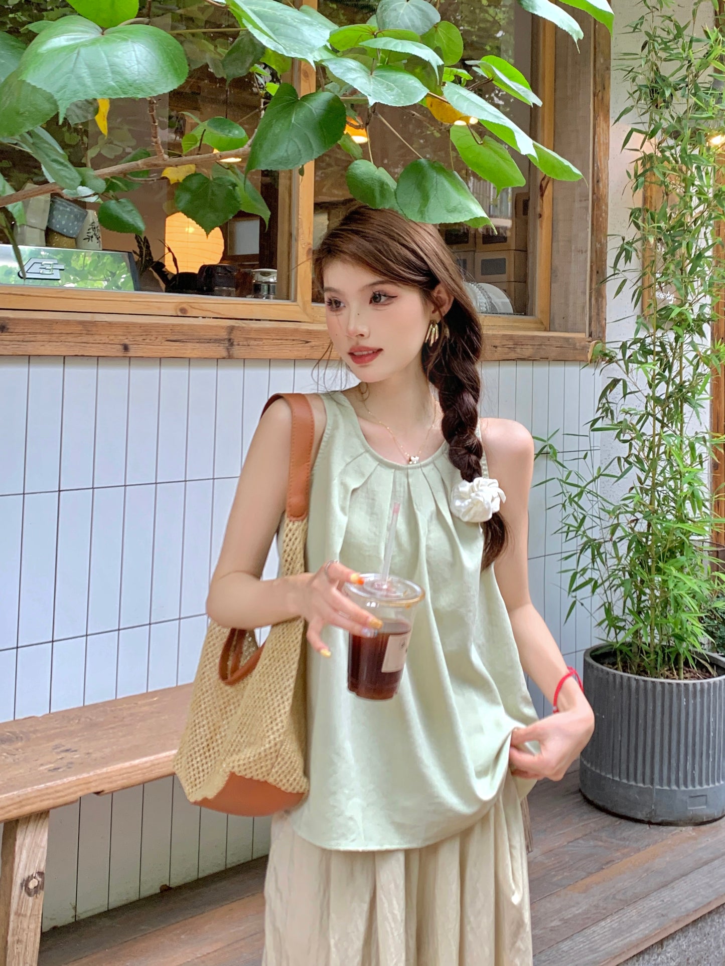 【tops】ノースリーブタンクトップG22453