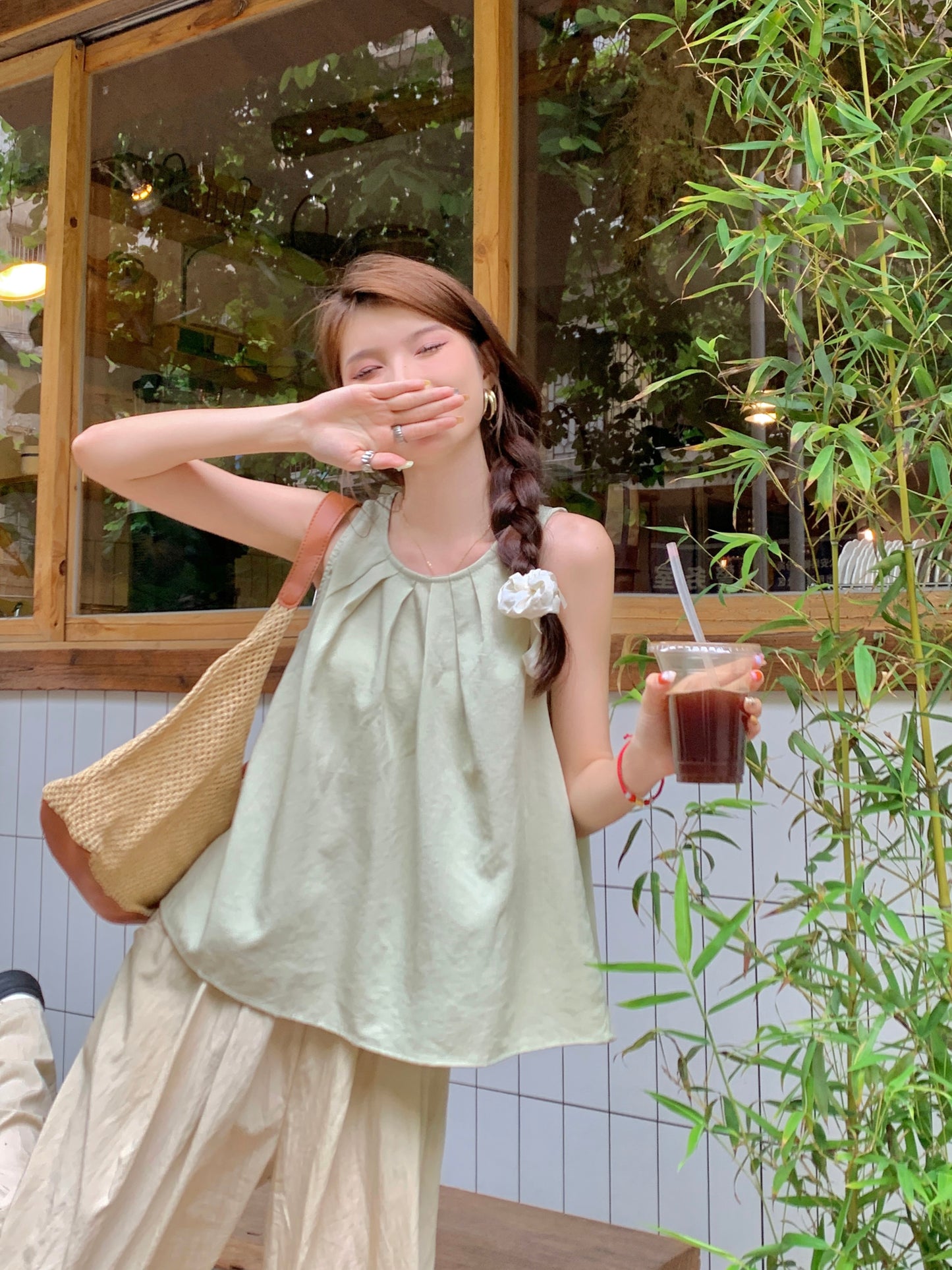 【tops】ノースリーブタンクトップG22453