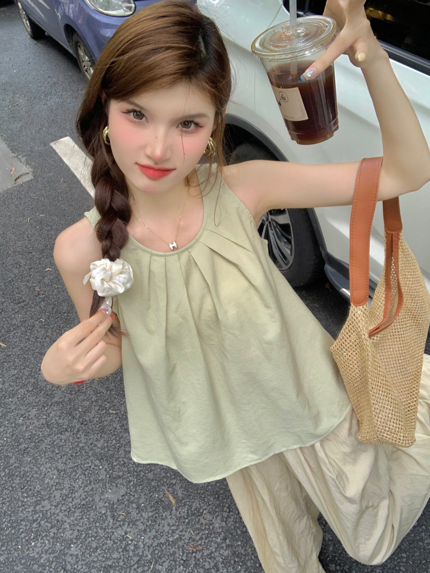 【tops】ノースリーブタンクトップG22453