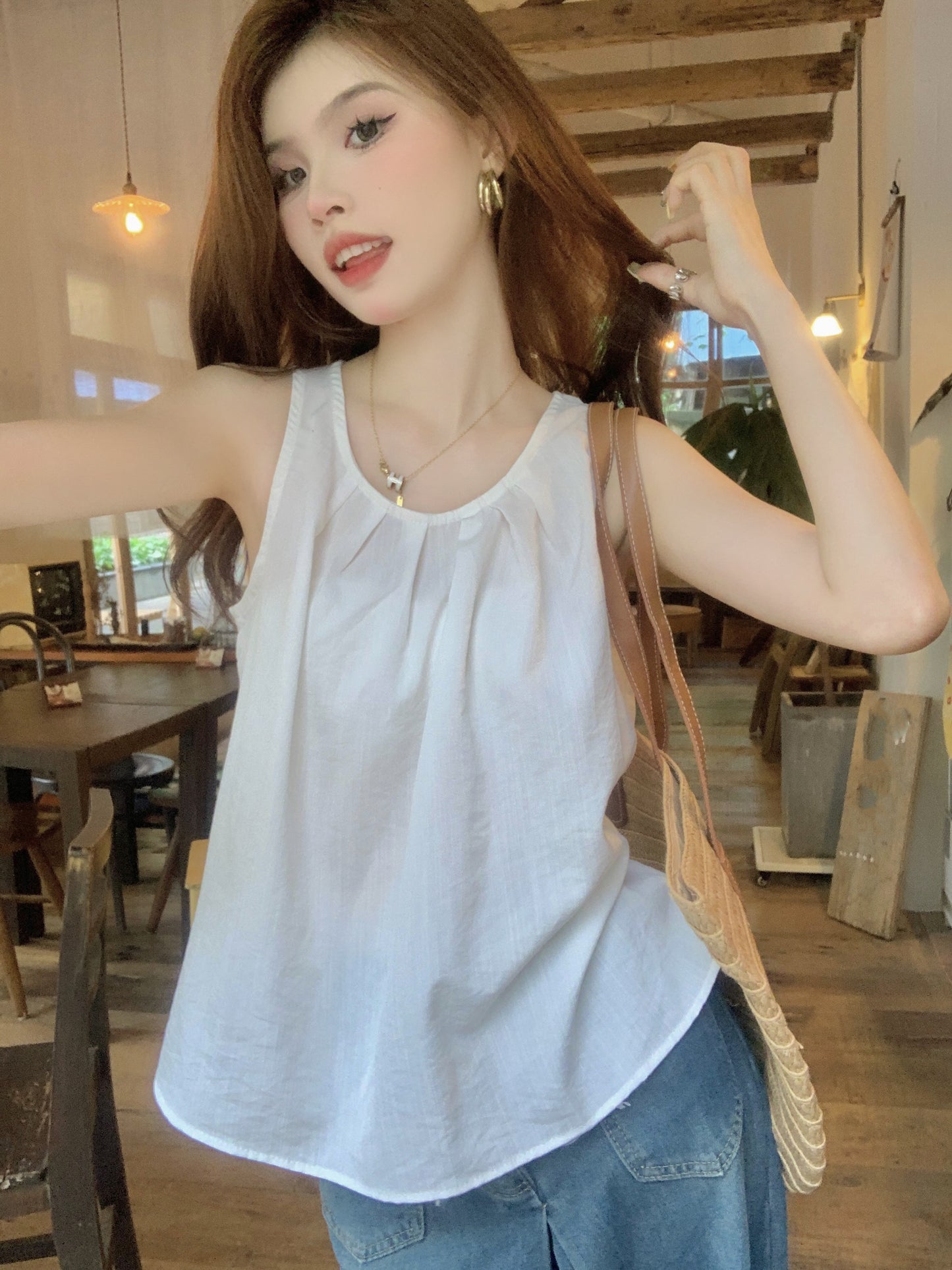 【tops】ノースリーブタンクトップG22453