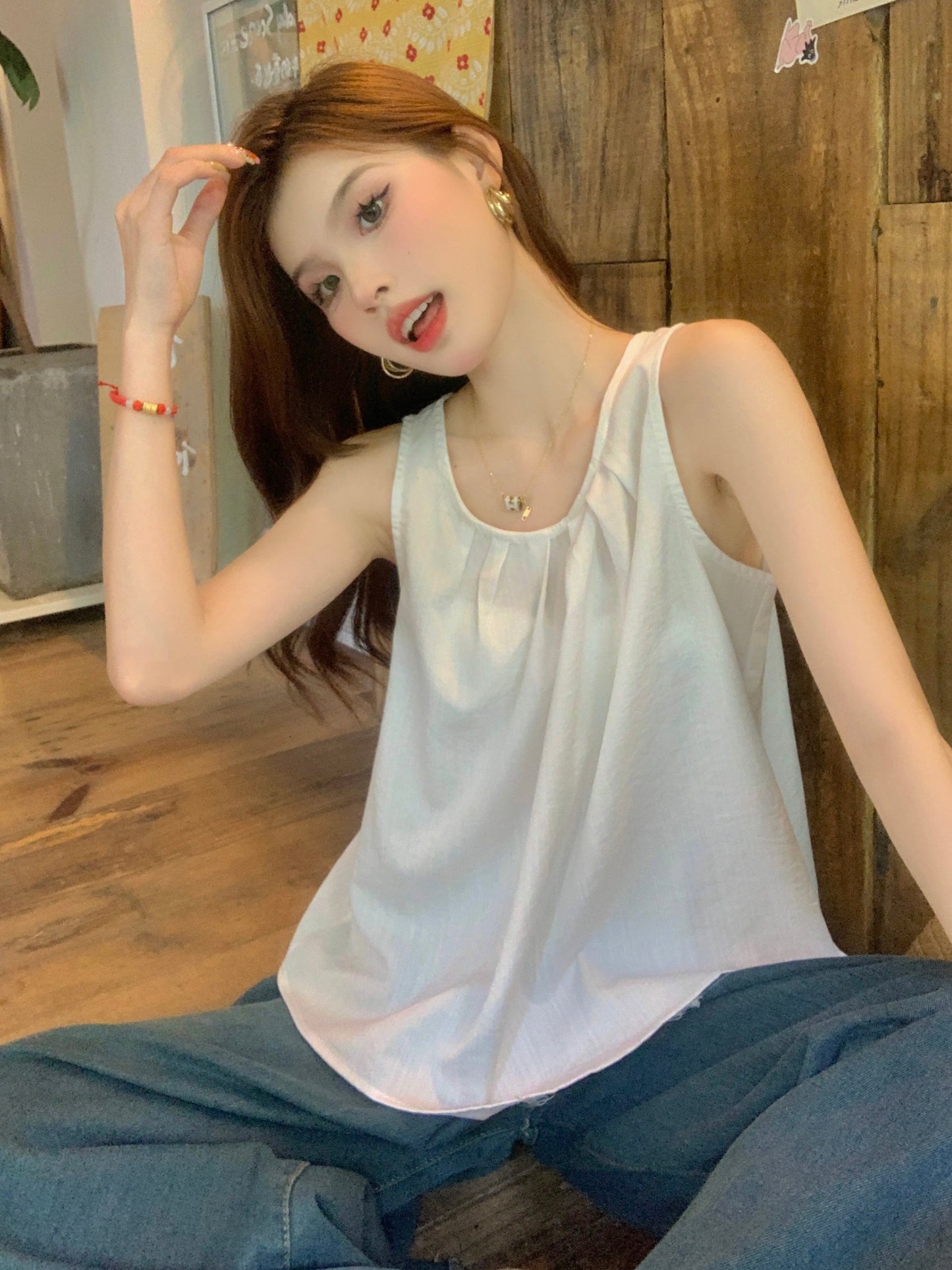 【tops】ノースリーブタンクトップG22453