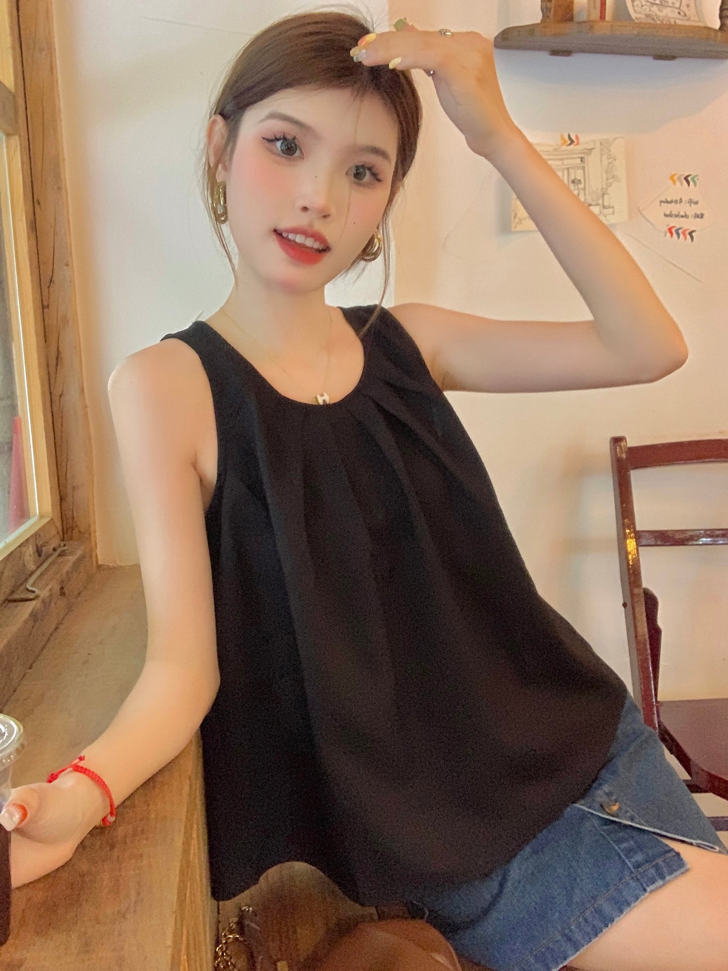 【tops】ノースリーブタンクトップG22453