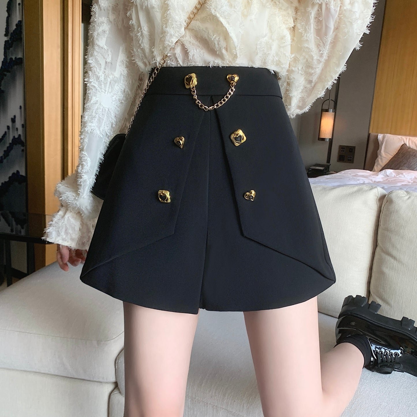 【bottoms】スーツショートパンツG22459